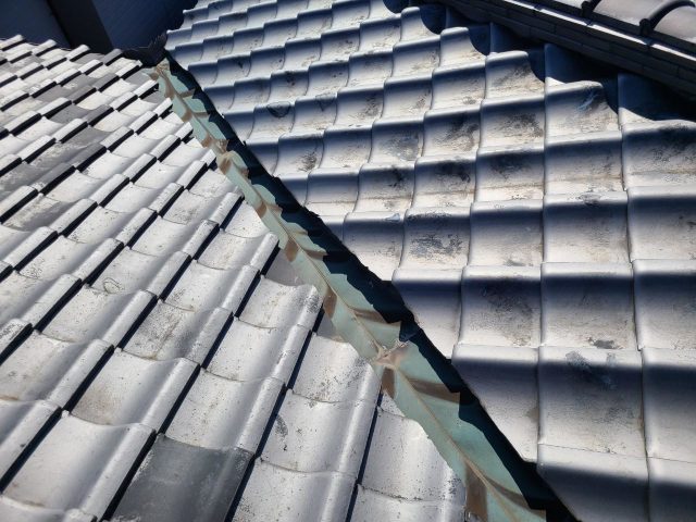 加古川市の雨漏りした谷板金